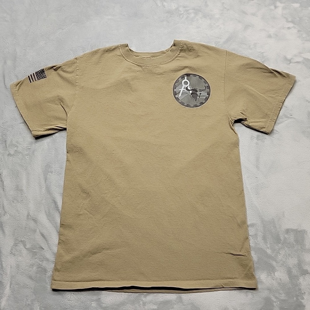 Port & Company Shirt Mens S Brown 120th Civil Engineer Squadron Graphic Military